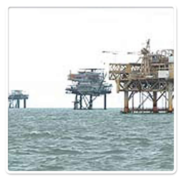 The shallow rigs in the Gulf of Mexico (from http://www.terradaily.com/reports/US_oil_and_gas_industry_heads_into_hurricane_season_still_weak.html)