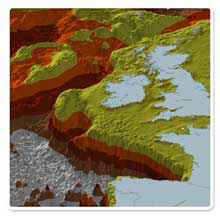 3D view of the British continental shelf. � A. Davies (2005).